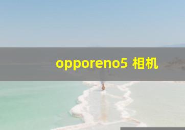 opporeno5 相机